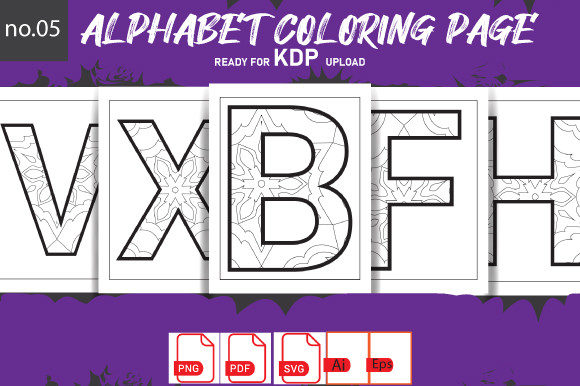 Alphabet Coloring Upper Mom SVG Bundle5 Review