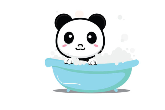 Animals Bathe in the Bathtub: Playful Graphics & Illustrations