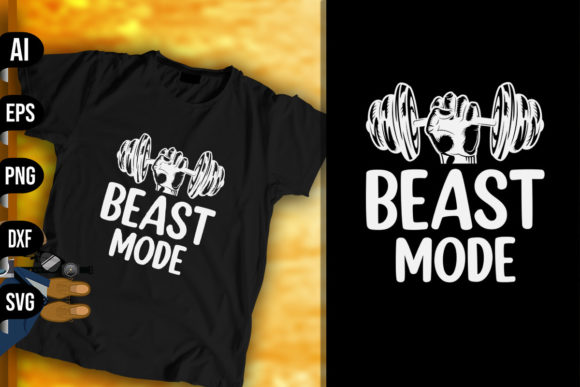 Beast Mode Funny Fitness Workout Graphics