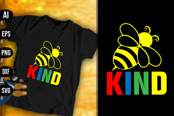 Bee Kind Funny Autism Design Graphics