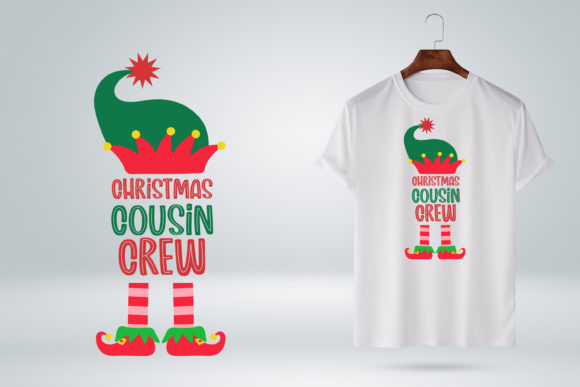 Cousin Crew Christmas Elf Cap Shoe Shirt Graphics