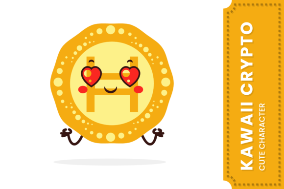 Cryptocurrency Character Funny Icon Coin Graphics