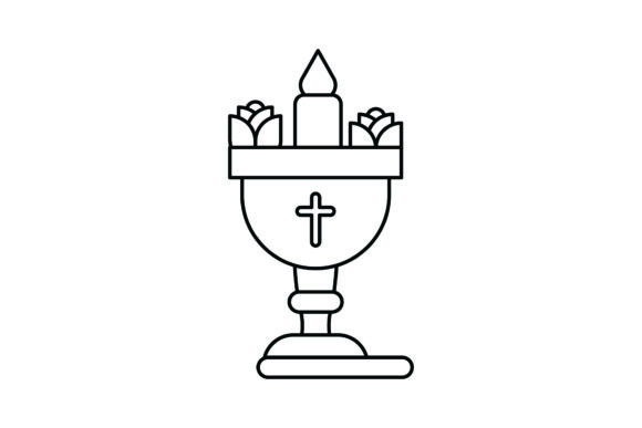 Easter Flat Illustration Candle Funny Graphics