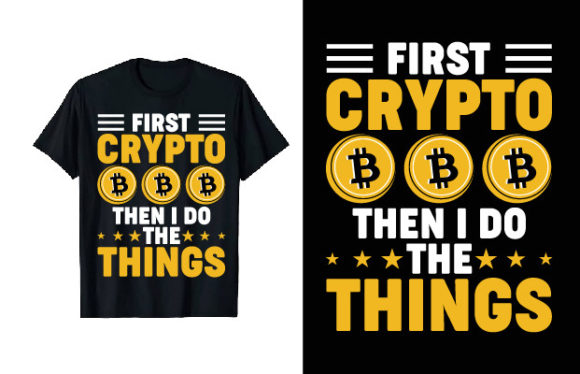 Funny Crypto Bitcoin T-Shirt Design