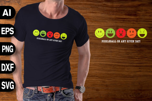 Funny Pickleball Emotions Graphics