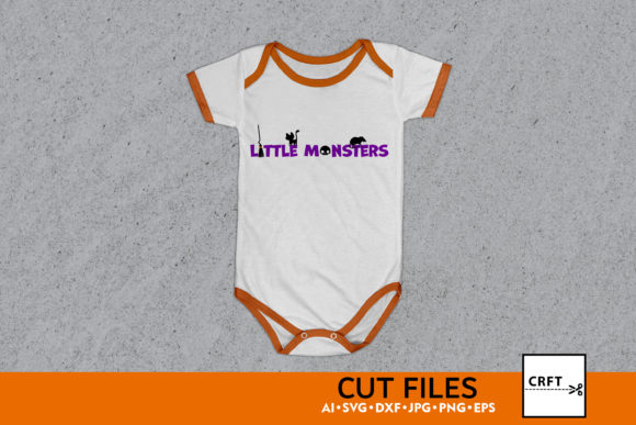 Little Monsters SVG Cut Files for Halloween Graphics and Illustrations