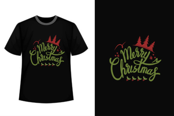Merry Christmas Tree Crown Graphics