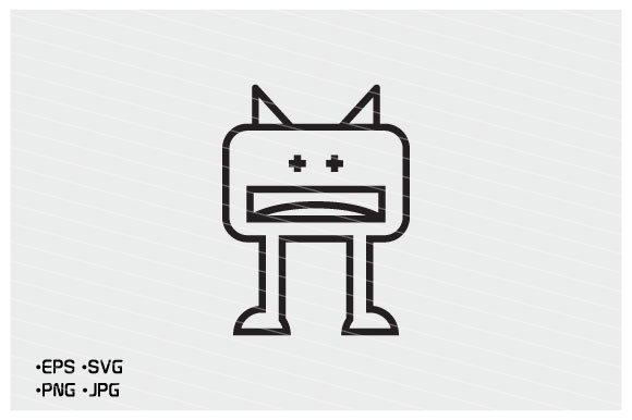 Monster Avatar Icon for Graphics and Branding