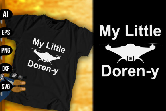 My Little Doren-y Funny Drone Graphics for Print Templates