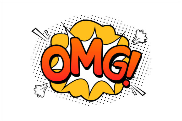 Omg Comic Explosion Graphics Template